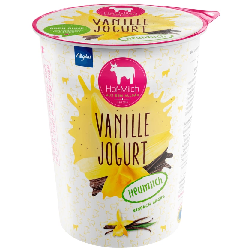 Allgäuer Hof-Milch Jogurt Vanille 400g